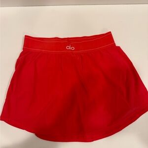 ALO Yoga Women's Bright Red Athletic Skirt
